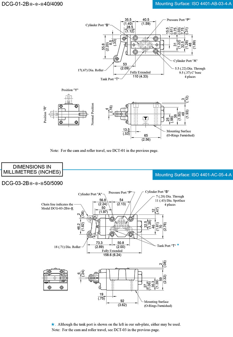 bản vẽ kích thước yuci yuken dcg 01 03