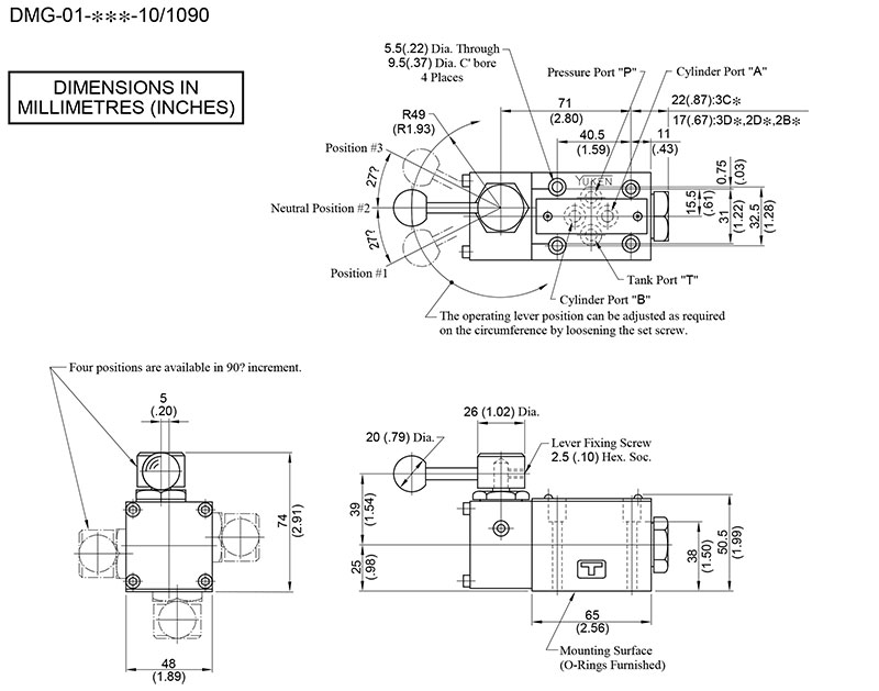 bản vẽ kích thước yuci yuken dmg 01