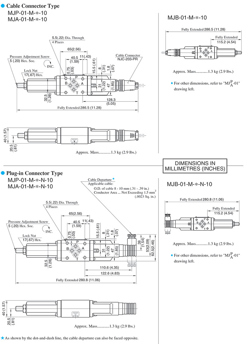 bản vẽ kích thước van yuci yuken mj-01